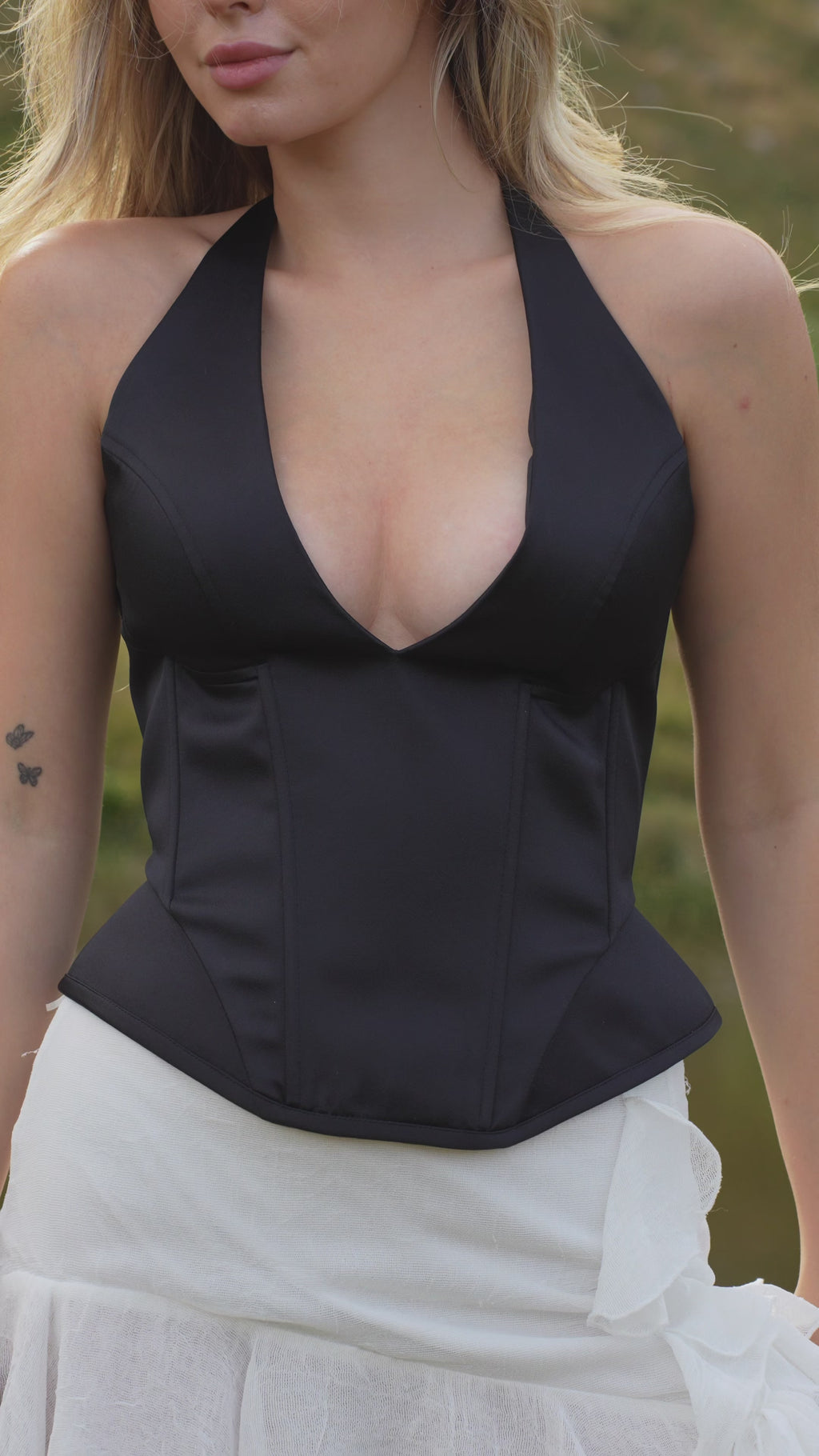 Black Halter Corset