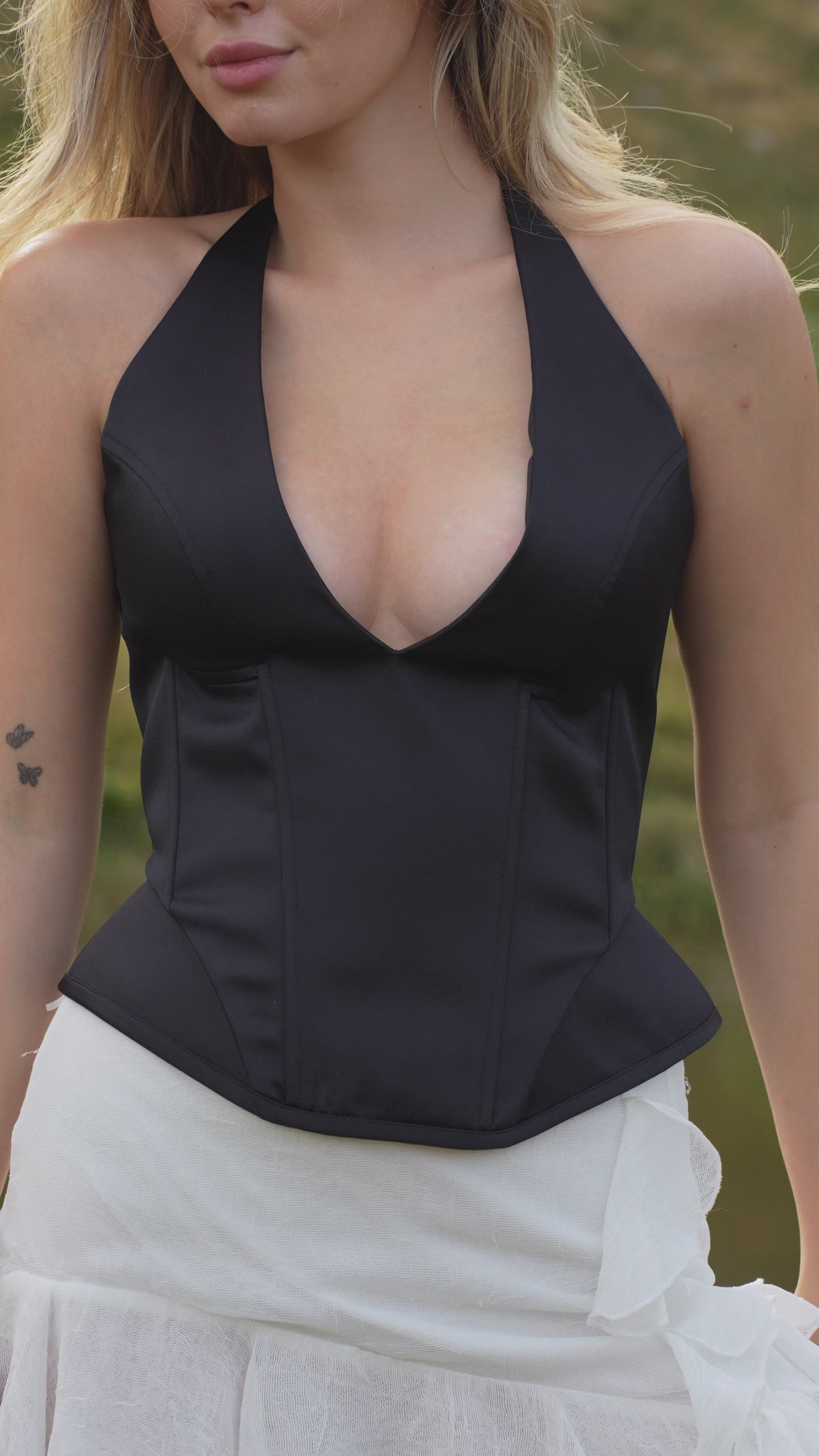 Black Halter Corset